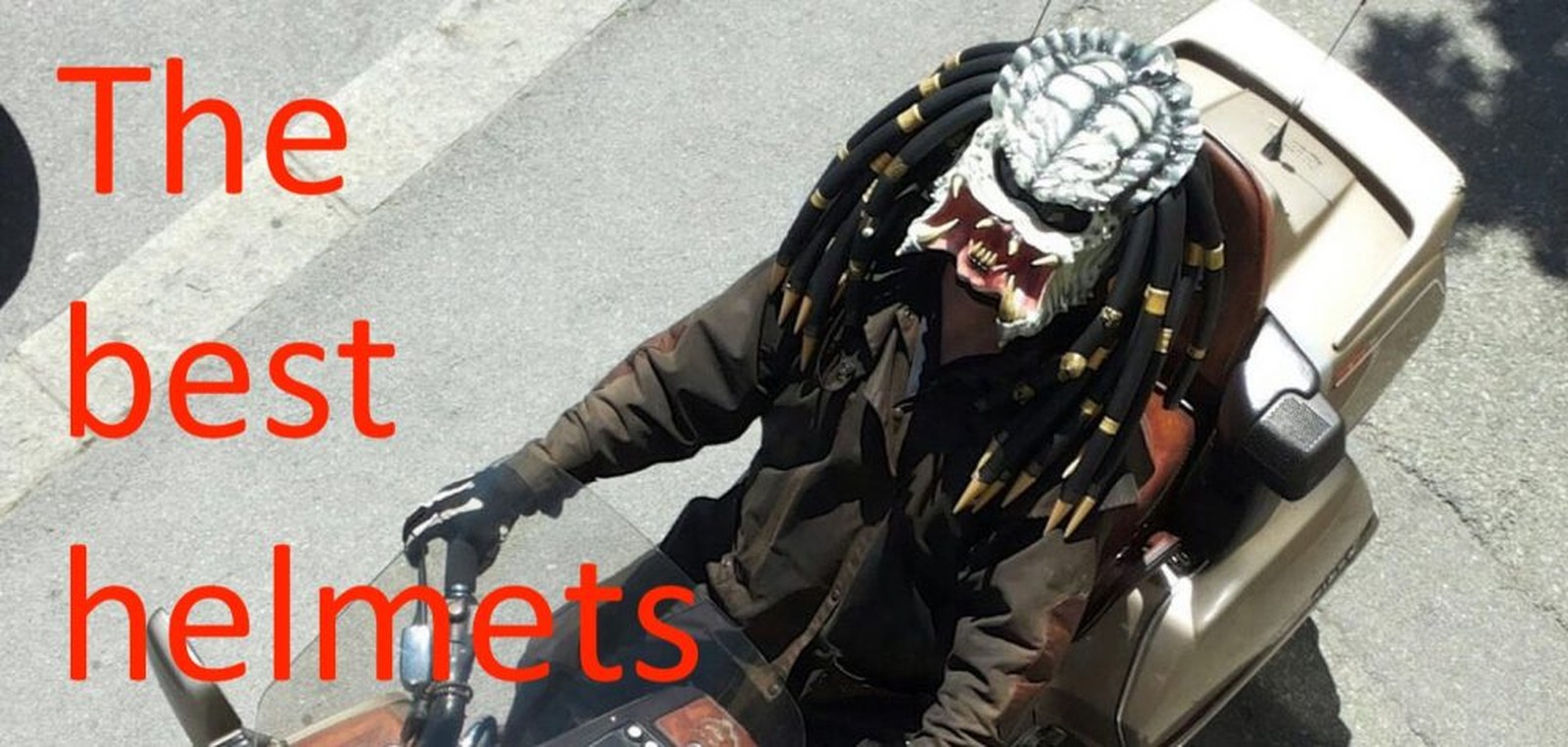 The best helmets - Predator motorcycle helmet on the road