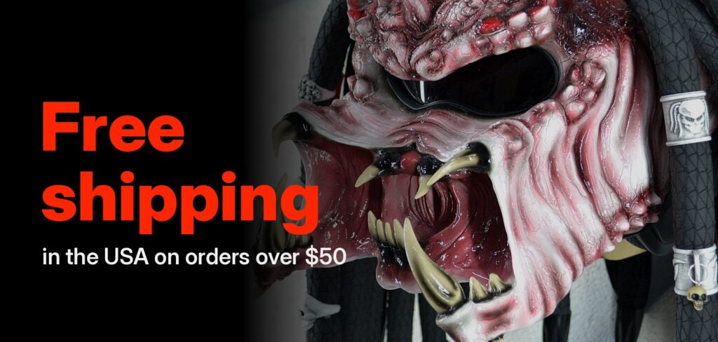 Free shipping in the USA on orders over $50 at GhostBikerHelmets