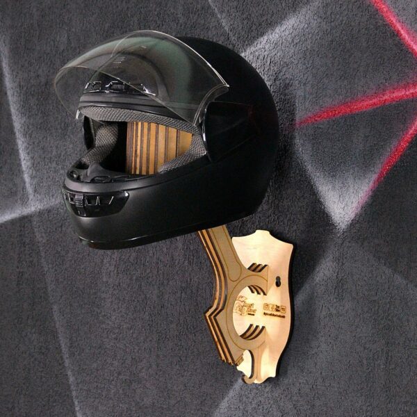Piston wall mount helmet hanger, view 3 Piston wall mount helmet hanger, view 3