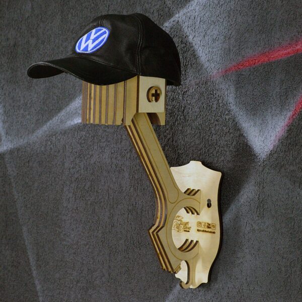 Piston wall mount helmet hanger, view 5 Piston wall mount helmet hanger, view 5