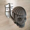 Skull wall mount helmet hanger, view 5
