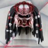 Predator motorcycle helmet, red color, standard dreads - view 2