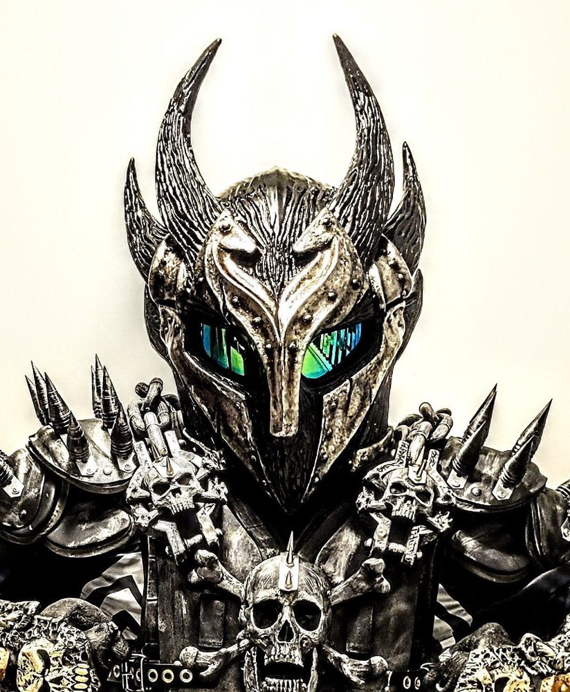 Customer photo of Skyrim Daedric motorcycle helmet