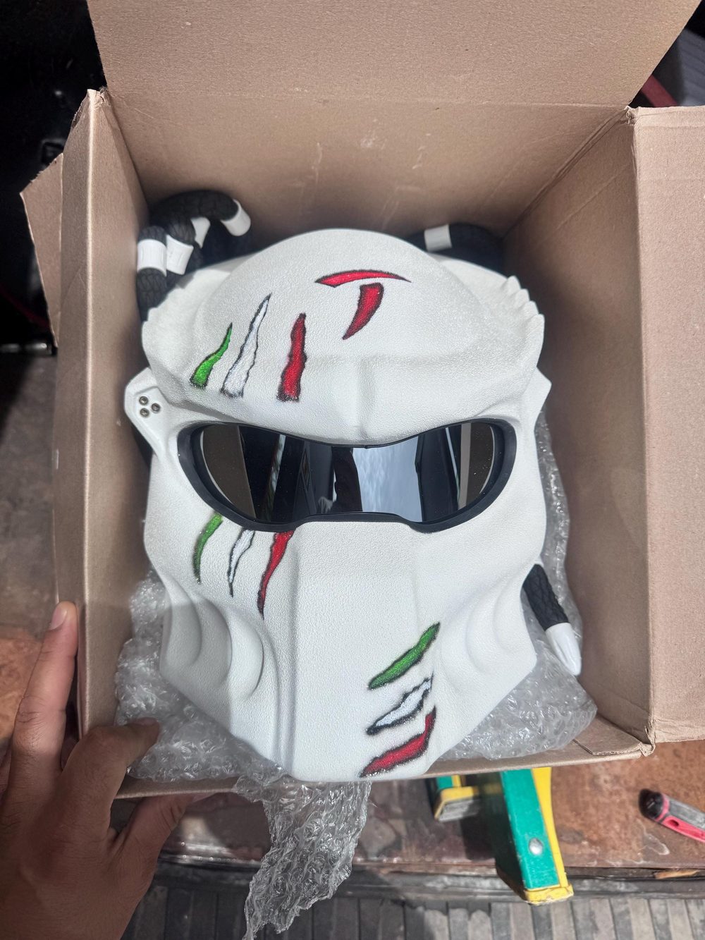 Customer photo of Predator motorcycle helmet
